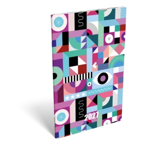 LizzyCalendar Zsebnaptár A6 heti tűzött Sublime