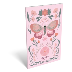 LizzyCalendar Zsebnaptár A6 heti tűzött Lovely