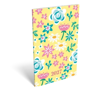 LizzyCalendar Zsebnaptár A6 heti tűzött Delightful