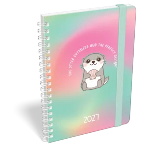 LizzyCalendar Zsebnaptár B6 heti spirálos, gumis Cheery