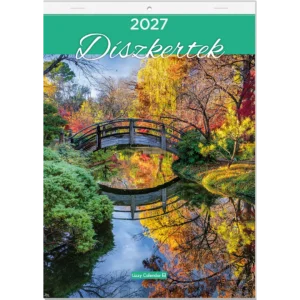 LizzyCalendar Falinaptár A4 tűzött Díszkertek