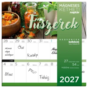 LizzyCalendar Hűtőmágnes naptár 2 heti Fűszernövények